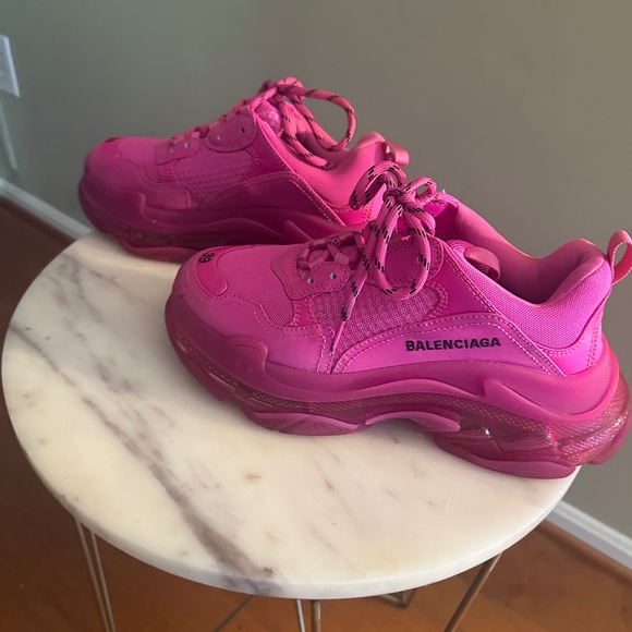 Balenciaga Hot Pink Triple S size 9 - Picture 1 of 9